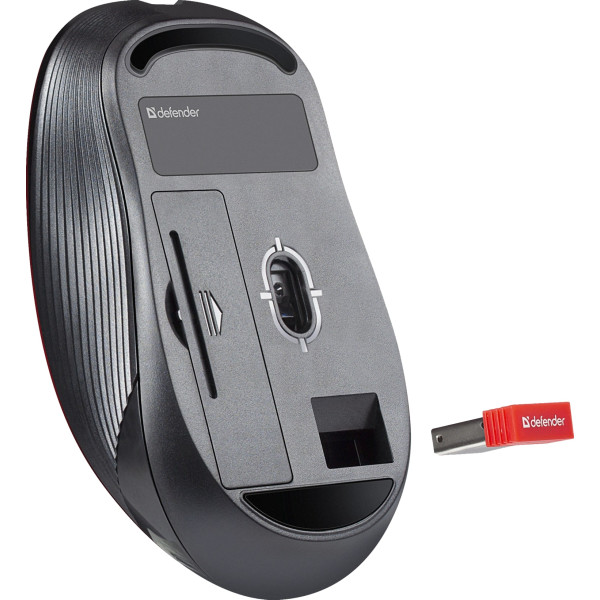 Фото - Мышь беспроводная Defender Gassa MM-105 Red (52103)
