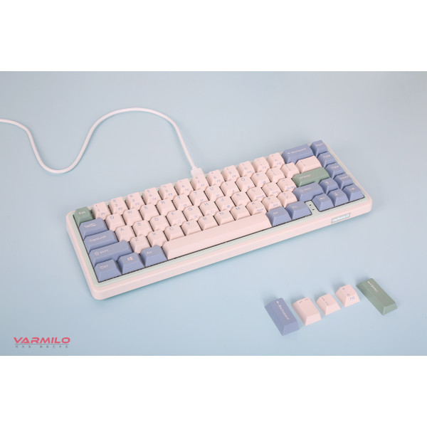 Фото - Клавиатура беспроводная Varmilo Minilo VXT67 Eucalyptus (A42A046E0A5A01A039)