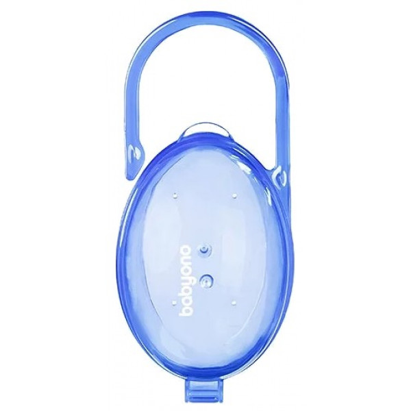 Фото - Контейнер для хранения пустышек BabyOno полупрозрачный синий (528/01) Фото - Контейнер для хранения пустышек BabyOno полупрозрачный синий (528/01)