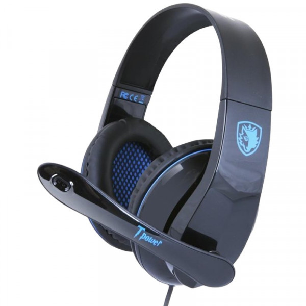 Фото - Гарнитура проводная игровая Sades SA-701 Black/Blue (sa701blj) Фото - Гарнитура проводная игровая Sades SA-701 Black/Blue (sa701blj)