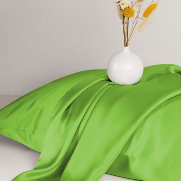 Фото - Простынь двуспальная MirSon Satin Light Pro 10-013 Lettuce 180x200+25 см (2200010175233)
