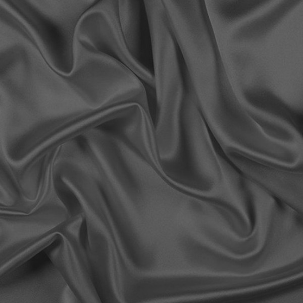 Фото - Простынь двуспальная MirSon Satin Light Pro 10-005 Dark Gray 180x190+25 см (2200010171174)