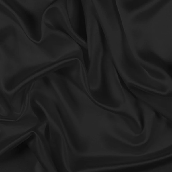 Фото - Простынь двуспальная MirSon Satin Light Pro 10-006 Black 180x190+25 см (2200010171679)