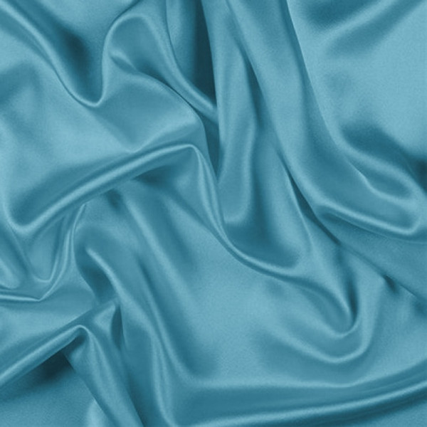 Фото - Простынь двуспальная MirSon Satin Light Pro 10-008 Blue 180x190+25 см (2200010172676)