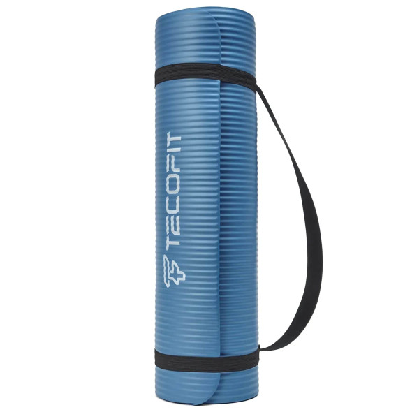 Фото - Коврик для йоги и фитнеса TECOFIT NBR 183x61x1 см Blue +чехол-сумка в подарок (TOP20106462/1)
