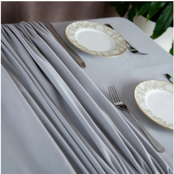 Фото - Скатерть прямоугольная ТЕП Aquastop 140х180 см Light Grey (С-04190_29826)