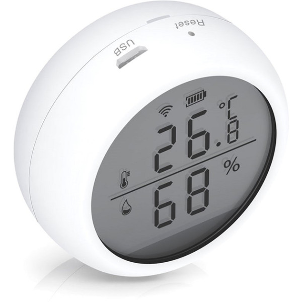 Фото - Беспроводной датчик температуры и влажности воздуха Action Tuya WSD400B