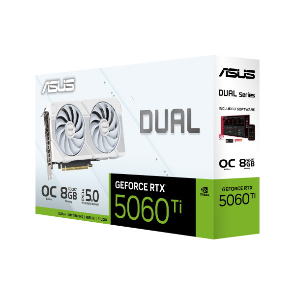 Фото - Видеокарта Asus NVIDIA DUAL-RTX5060TI-O8G-WHITE