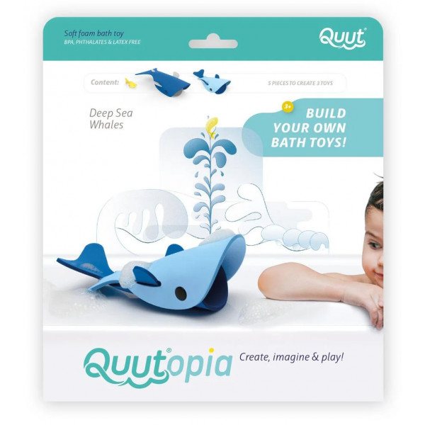 Фото - Игрушка для ванной Quut Морские киты (171065)