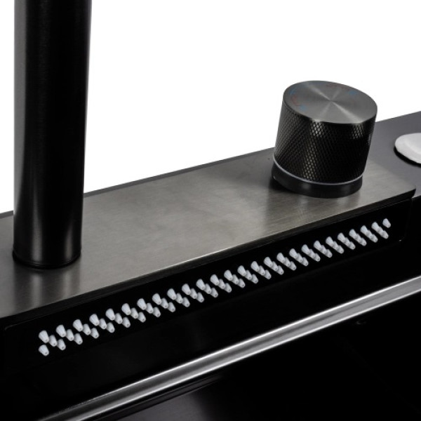 Фото - Мойка кухонная Platinum PVD черная CM 75x46A Handmade "Водопад"