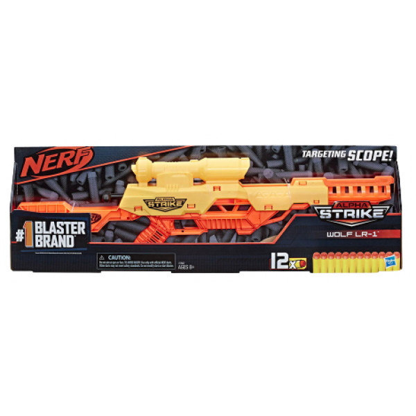 Фото - Бластер однозарядный Hasbro Nerf Альфа Страйк Волк (E7567)