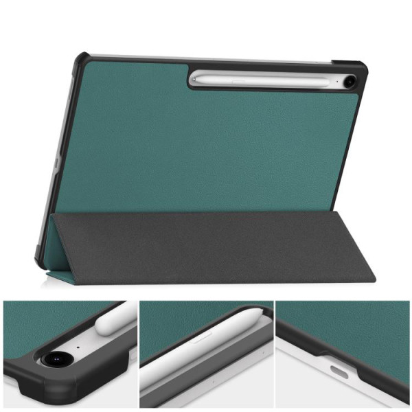 Фото - Чехол для планшета BeCover Smart Case for Samsung Galaxy Tab S10 FE Plus (SM-X620/SM-X626) 13.1" Dark Green (713383)
