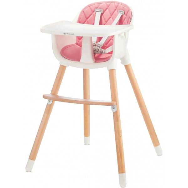 Фото - Стульчик для кормления классический Kinderkraft Sienna Pink (KKKSIENPNK0000)