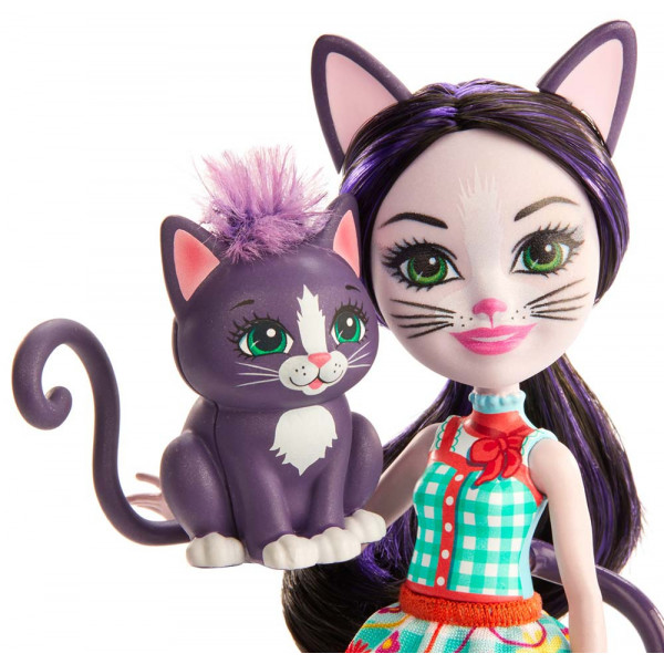 Фото - Коллекционная кукла Enchantimals "Котик Сиеста" (GJX40)