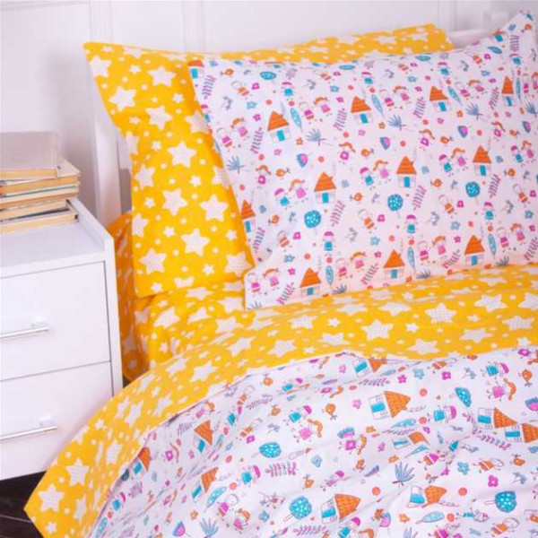 Фото - Комплект постельного белья детский MirSon Бязь Kids Time 18-0002 Sweet Home 143 x 210 см (2200006988953)