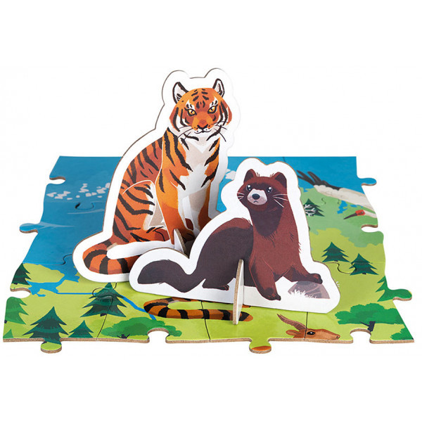 Фото - Пазлы (5-7 лет) Janod Исчезающие Виды Животных (J02676)