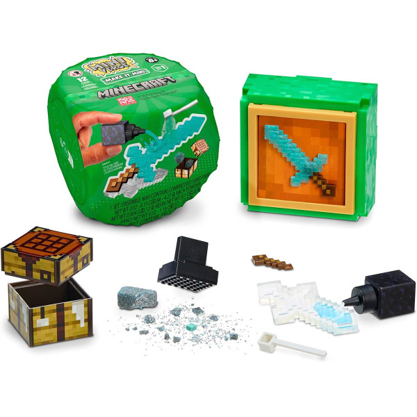 Фото - Коллекционная фигурка MGA's Miniverse Mini Minecraft - СОЗДАЙ ПИКСЕЛЬНОЕ ПРИКЛЮЧЕНИЕ в ассортименте (557272)