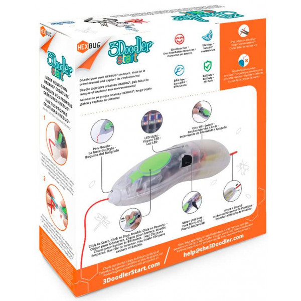 Фото - 3D-ручка 3Doodler Start Hexbug (8SPSRBUG3E)