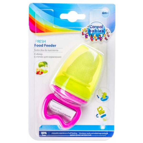 Фото - Ниблер детский с сеточкой Canpol babies розовый (56/105_pin)