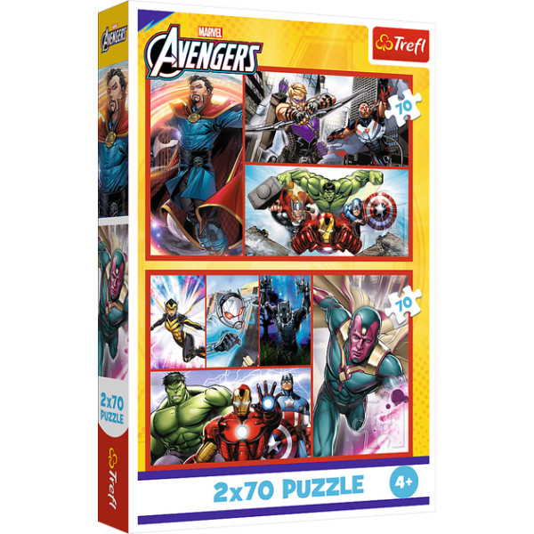 Фото - Пазлы (3-4 года) Trefl 2x70 The Avengers Стать героем (44394)