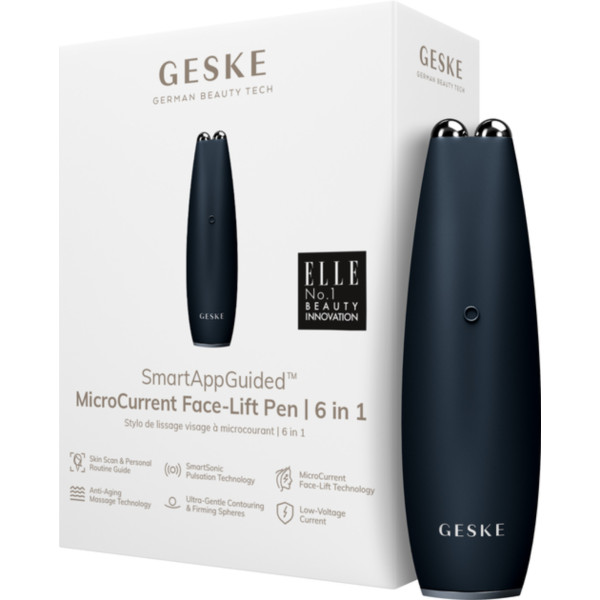 Фото - Микротоковая ручка для подтяжки лица GESKE MicroCurrent Face-Lift Pen 6 в 1 черный (GK000013BK01)