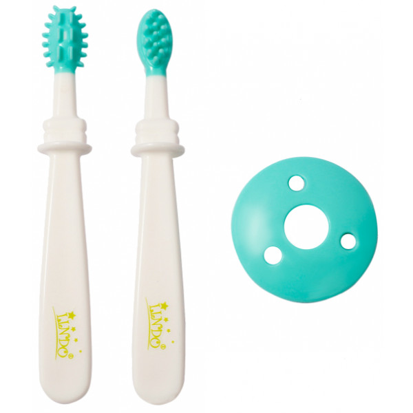 Фото - Зубная щетка мануальная детская Lindo для зубов и десен, 2 шт, зеленая (Pk 072 зел) Фото - Зубная щетка мануальная детская Lindo для зубов и десен, 2 шт, зеленая (Pk 072 зел)