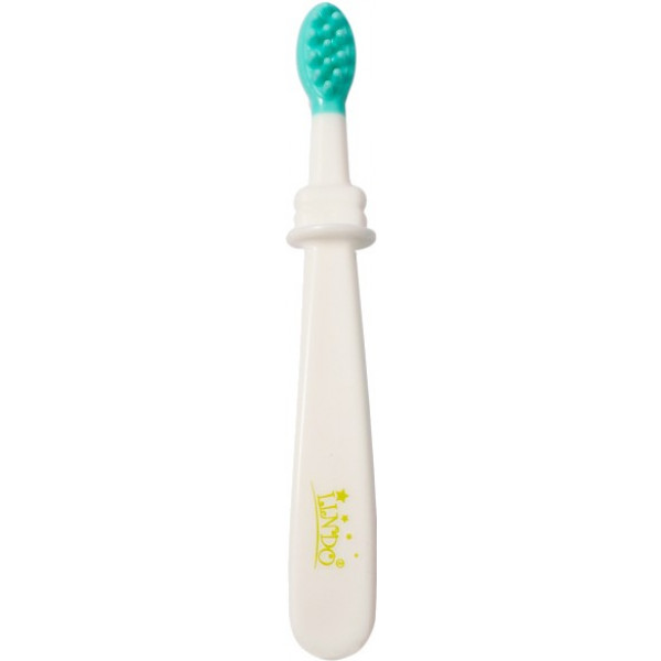 Фото - Зубная щетка мануальная детская Lindo для зубов и десен, 2 шт, зеленая (Pk 072 зел)