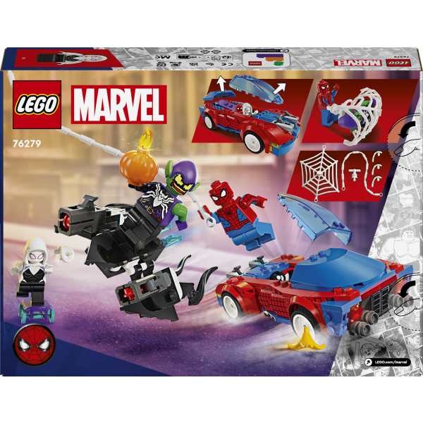 Конструктор LEGO Marvel Автомобиль для гонки Человека-Паука и Зеленый ...