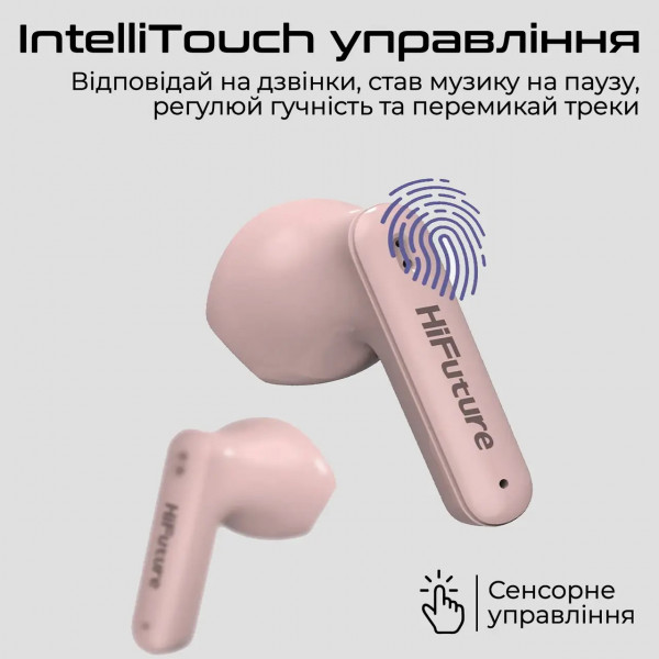 Фото - Наушники вкладыши беспроводные TWS HiFuture colorbuds2.pink