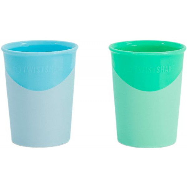 Фото - Чашка Twistshake 170 мл 2 шт. 6+ мес Pastel Blue Green (78115)