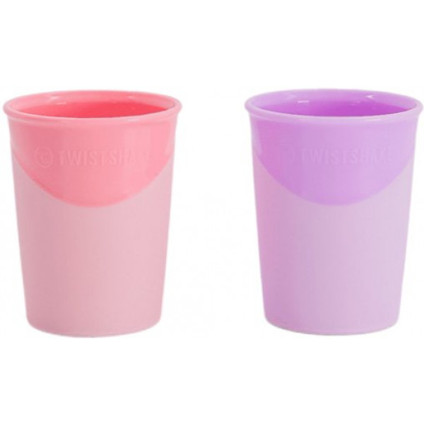 Фото - Чашка Twistshake 170 мл 2 шт. 6+ мес Pastel Pink Purple (78114)