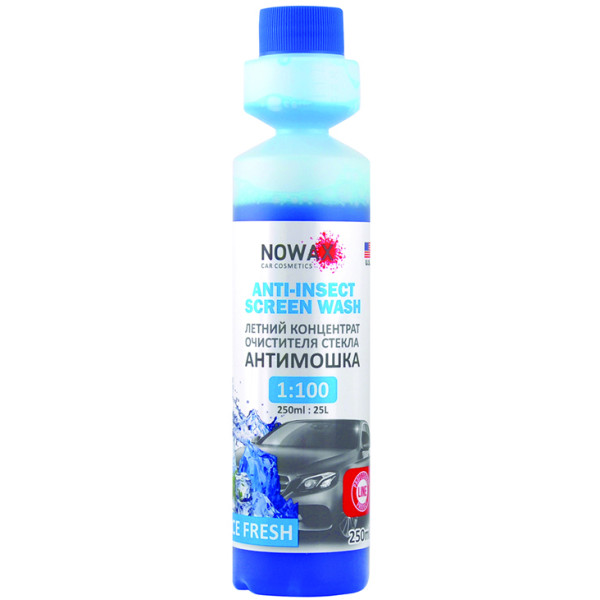 Фото - Омыватель стекла NOWAX Anti Insect Screen Wash Ice Fresh 250 мл (NX25125)