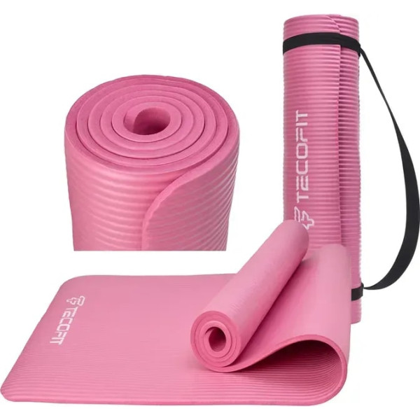 Фото - Коврик для йоги и фитнеса TECOFIT 183х61х1 см NBR Pink (TOP20106462/3)
