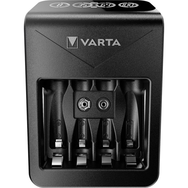 Фото - З/устройство для аккумуляторов AA/AAA Varta Lcd Plug Charger 4хNI MH (57687101461)