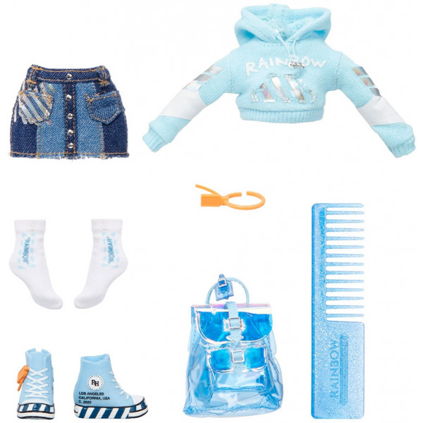 Фото - Кукольный набор Rainbow High "Junior" - СКАЙЛЕР БРЕДШОУ (с аксессуарами) (580010)