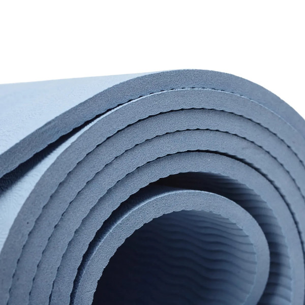 Фото - Коврик для йоги и фитнеса TECOFIT TPE Mat single color 183х61х0.6 см Blue (TOP18074471)
