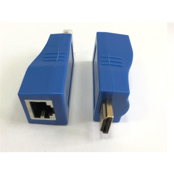 Фото - Переходник HDMI Atcom HDMI - RJ-45 (M/F)Blue (14369)