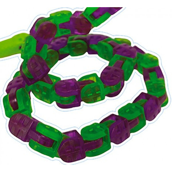 Фото - Интерактивная игрушка Zing Klixx Creaturez - Fidget Кобра фиолетово-зеленая (KX130_A)