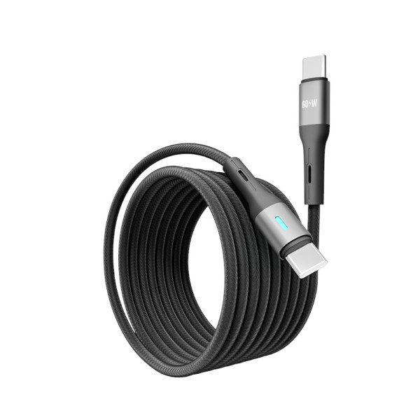 Фото - Кабель синхронизации данных YOKI LED Type-C to Type-C 60W 2m Black (YK-LE17)
