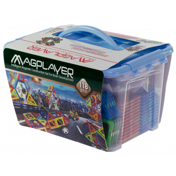 Фото - Конструктор магнитный MagPlayer 118 эл. (MPT-118)