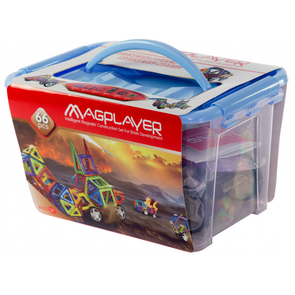 Фото - Магнитный конструктор MagPlayer 66 эл. (MPT-66)