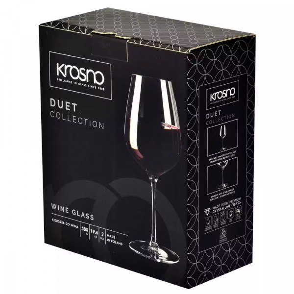 Фото - Набор бокалов Krosno Duet 580 мл 2 шт. (866130)