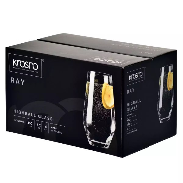 Фото - Набор стаканов Krosno RAY 450 мл 6 шт. (901572)