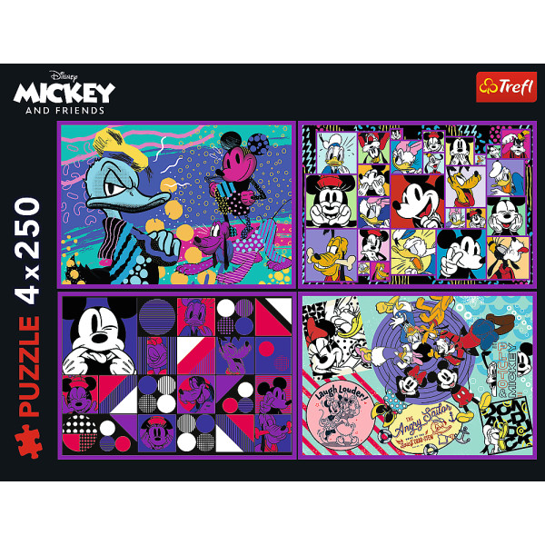 Фото - Пазлы (8+) Trefl Mickey&friends Серия приключений Микки 4x250 эл. (33080)