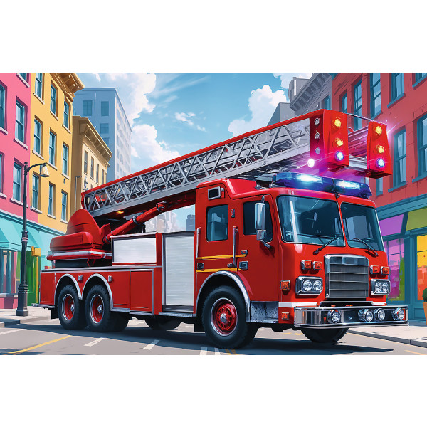 Фото - Пазлы (3-4 года) Trefl Пожарная машина 60 эл. (74052)
