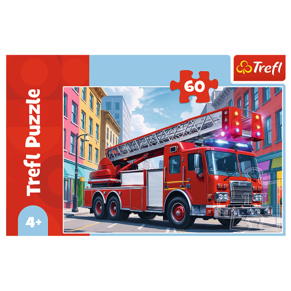 Фото - Пазлы (3-4 года) Trefl Пожарная машина 60 эл. (74052)