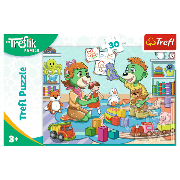 Фото - Пазлы (3-4 года) Trefl Treflik Счастливая семья 30 эл. (83030)