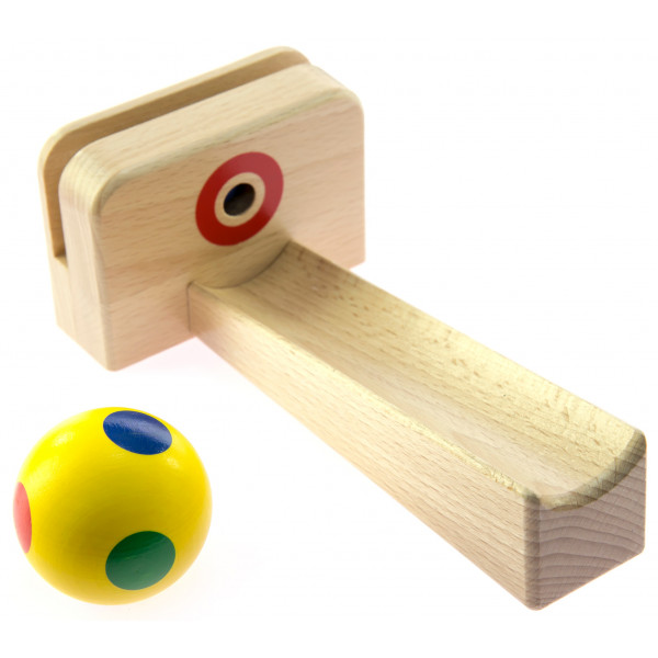 Фото - Деревянный конструктор для малышей nic Элемент Шариковой Дороги Цель (NIC2185)