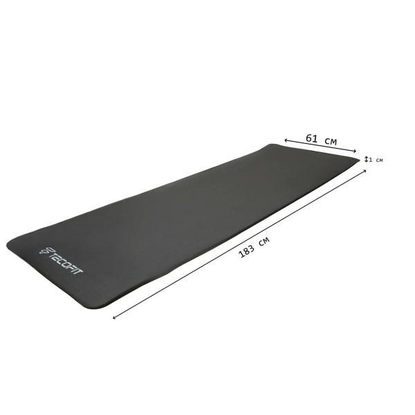 Фото - Коврик для йоги и фитнеса TECOFIT 183х61х1 см NBR Black (TOP20106462/2)