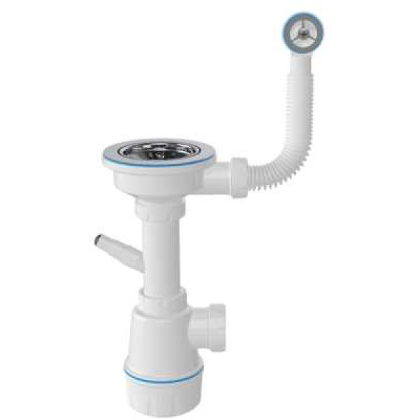 Фото - Мойка кухонная+смеситель VALESO 7950 SELENA черная +сифон 1041 +BG77 черный